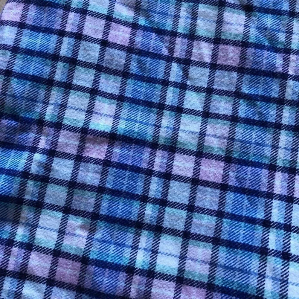 Justice Plaid Purple & Blue Skort Skirt
